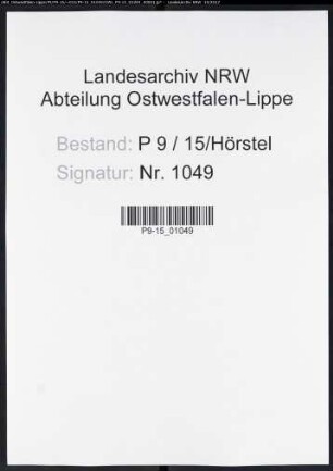 Sterberegister Standesamt Hörstel
