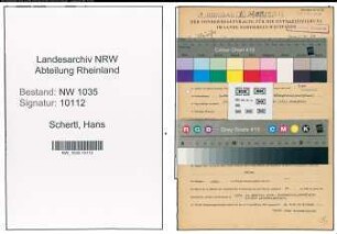 Entnazifizierung Hans Schertl , geb. 06.01.1903 (Steiger)
