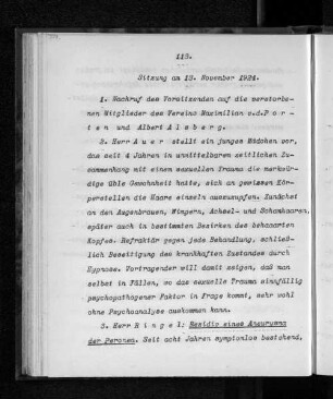 Sitzung am 18. November 1924.