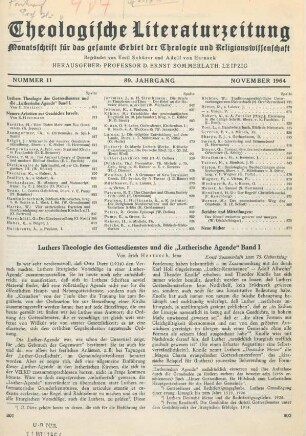 801-812 Luthers Theologie des Gottesdienstes und die "Lutherische Agende" Band I