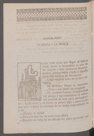 Capítulo XXIX - La araña y la mosca