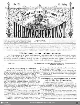 Einladung zum Abonnement
