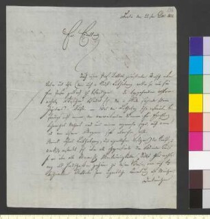 Brief von Friedlaender, David Joachim an Goethe, Johann Wolfgang von