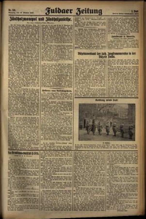 Dritte Ausgabe vom Samstag, den 19. Oktober 1929.