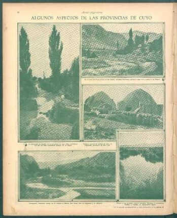 Algunos aspectos de las provincias de Cuyo [Fotografías]