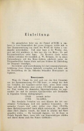 Zur Kenntnis der aromatischen Cyanate und ihrer Polymerisationsproducte