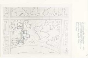 Volksbildungszentrum, Berlin-Moabit (Diplomarbeit bei Karl Wilhelm Ochs): Lageplan 1:500