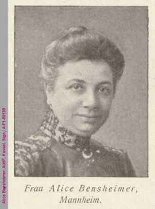 Porträt von Alice Bensheimer