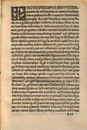 Bulla super sententia priuationis in publico consistorio facte p[er] S.D.N. Contra D. Ber. Caruaiale[m] Guillermu[m] Brizonettu[m] et Fra[n]ciscu[m] de Borgia olim S.R.E. Cardinales ad furam rei memoriam