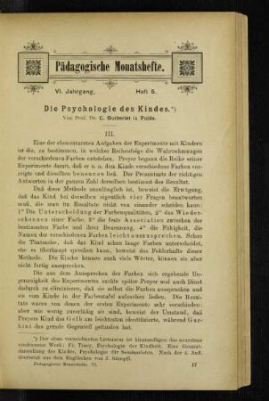 ¬Die¬ Psychologie des Kindes