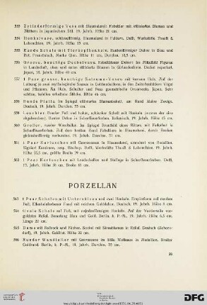 Porzellan (Nr. 563-572)