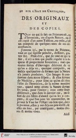 Des originaux et des copies