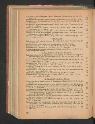 11. Chemie, Physikalische Chemie