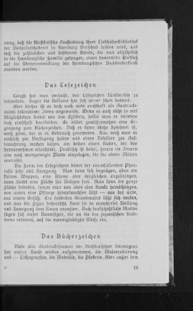 Das Lesezeichen