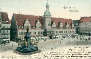 Gruss aus Leipzig: Marktplatz
