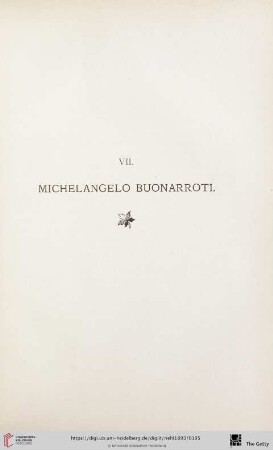 VII. Michelangelo Buonarroti