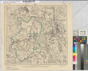 [Geplante Aufstellung von Warntafeln für den Kfz-Verkehr im Kreis Moers]. [Bürgermeisterei Neukirchen]