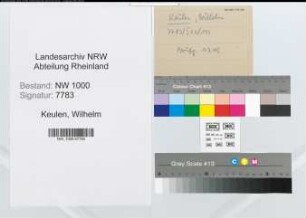 Entnazifizierung Wilhelm Keulen, geb. 05.02.1900 (Bankbeamter)
