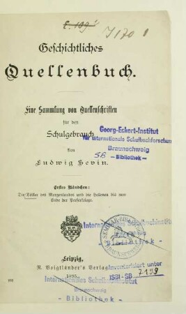 Bd. 1: Die Völker des Morgenlandes und die Hellenen bis zum Ende der Perserkriege