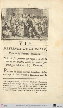Vie d'Etienne de la Belle