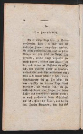 X. Der Zweykampf.