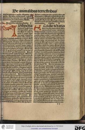 Incipit liber quintus, capitulum I.