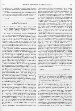 826-827 [Rezension] Dus, Jan, Israelitische Vorfahren - Vasallen palästinischer Stadtstaaten?