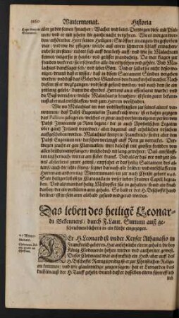 Das leben des heiligen Leonardi Bekenners ...