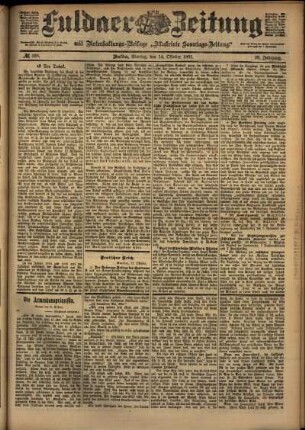 Ausgabe vom Montag, den 14. Oktober 1901.