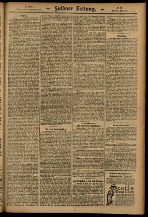 Zweite Ausgabe vom Freitag, den 18. April 1913.