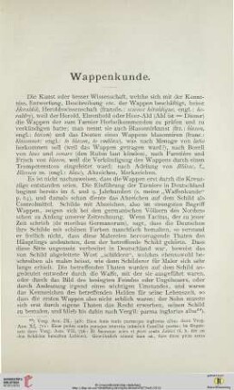Wappenkunde