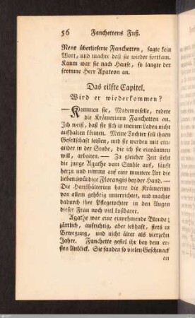 Das eilfte Capitel. Wird er wiederkommen?