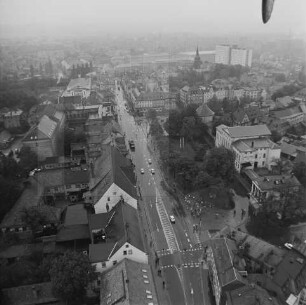Goetheplatz in Weimar : Blickrichtung Nordosten