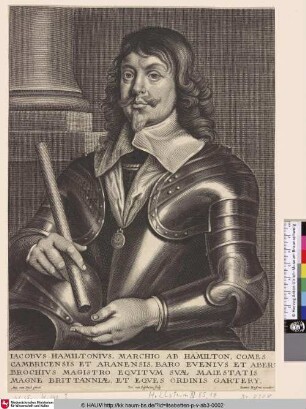 Iacobus Hamiltonius, Marchio ab Hamilton