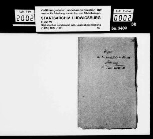 Gewerbestatistik des Oberamts [nach dem Kataster von 1829]