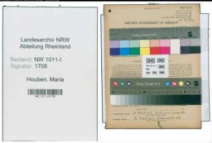 Entnazifizierung Maria Houben , geb. 18.04.1891 ()