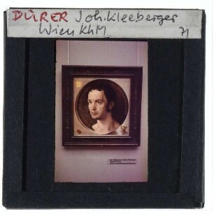 Dürer, Bildnis Johann Kleeberger (Wien KhM GG_850)