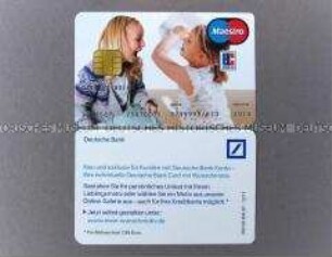 Werbekarte für die Deutsche Bank Card mit Wunschmotiv