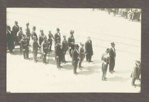 Leichenzug des Großherzogs Friedrich II. von Baden am 16. August 1928 in Karlsruhe