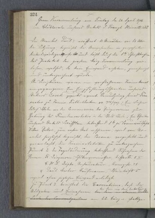 Grosse Versammlung am Freitag den 20. April 1906