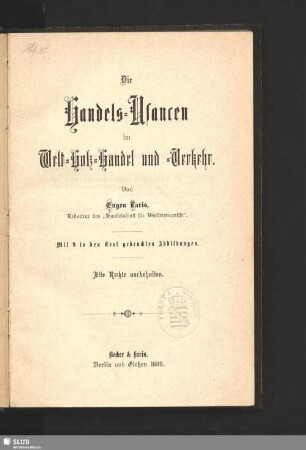 Die Handels-Usancen im Welt-Holz-Handel und -Verkehr