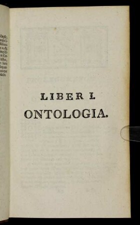 Liber I. Ontologia.