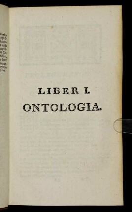 Liber I. Ontologia.
