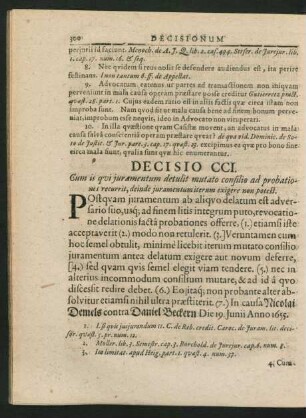 Decisio CCI. - CCL.