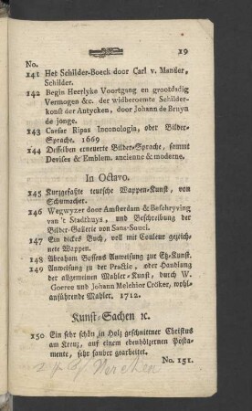Kunst-Sachen rc.