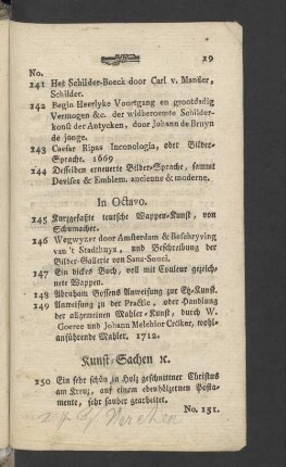 Kunst-Sachen rc.