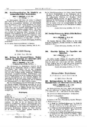 Ausbildungslehrgänge für Lehrkräfte an Landwirtschaftlichen Berufsschulen : [Erziehung] ; [Für Preußen] ; [Amtliche Erlasse] ; [Amtlicher Teil]
