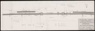 Südschleuse, Mainz-Kostheim Schinkelwettbewerb 1987: Ausführungslösung: Lage der Südschleuse und Verkehrsführung 1:1000