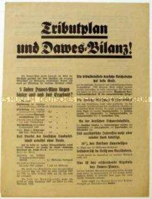 Aufruf für das Volksbegehren gegen den Young-Plan 1929