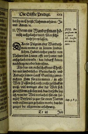 II. Wenn ein Wanderßman hönisch außgelachet wird/ sol er sichs nicht irren lassen.